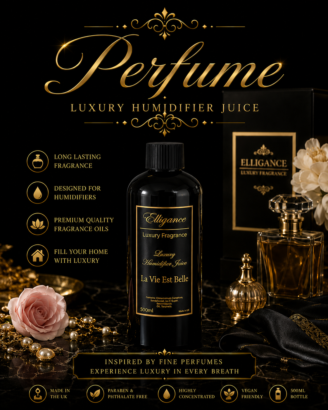 Women’s Perfume Inspired Humidifier Juice