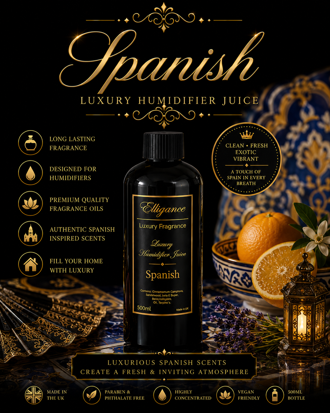Spanish Inspired Humidifier Juice