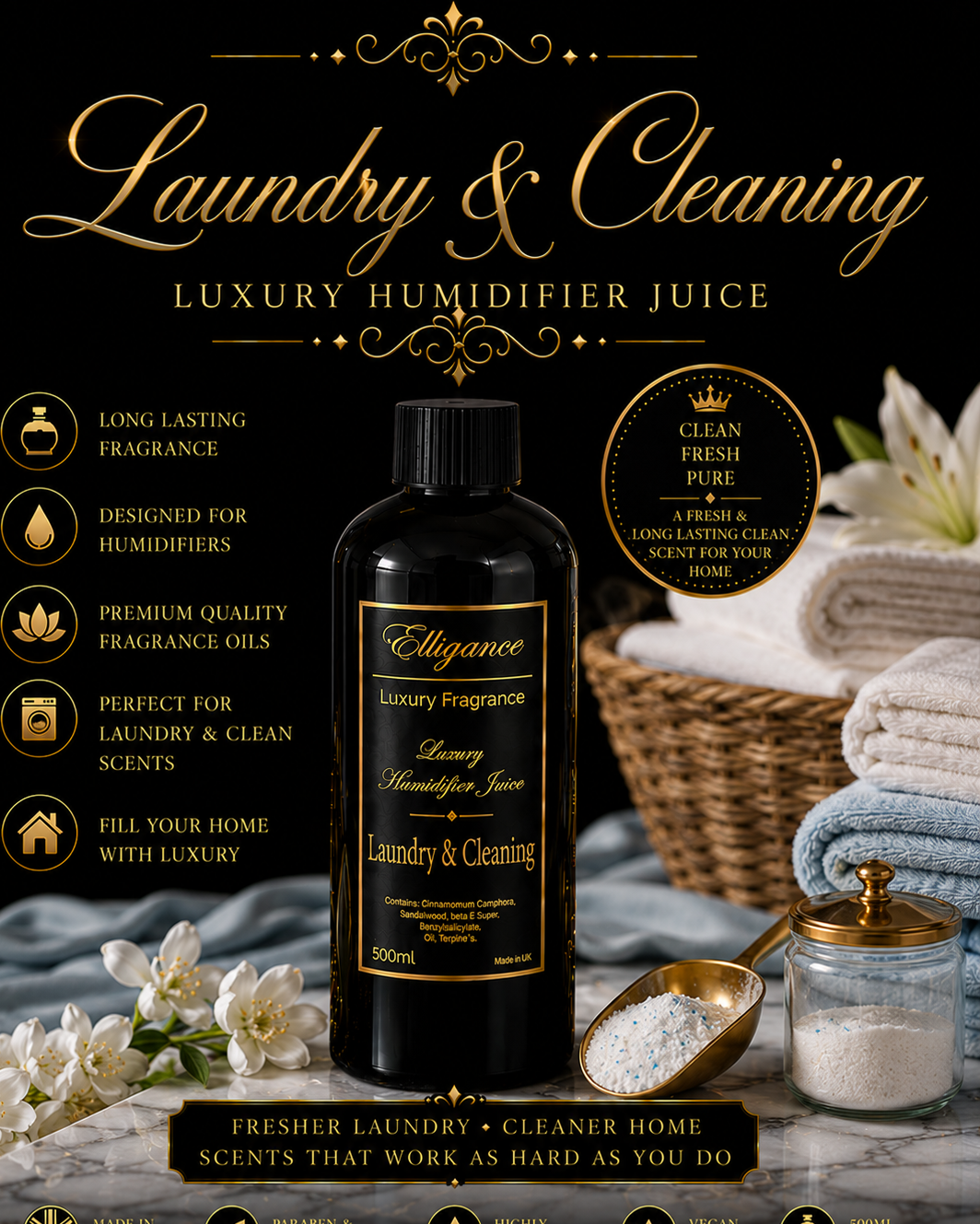 Laundry & Cleaning Inspired Humidifier Juice