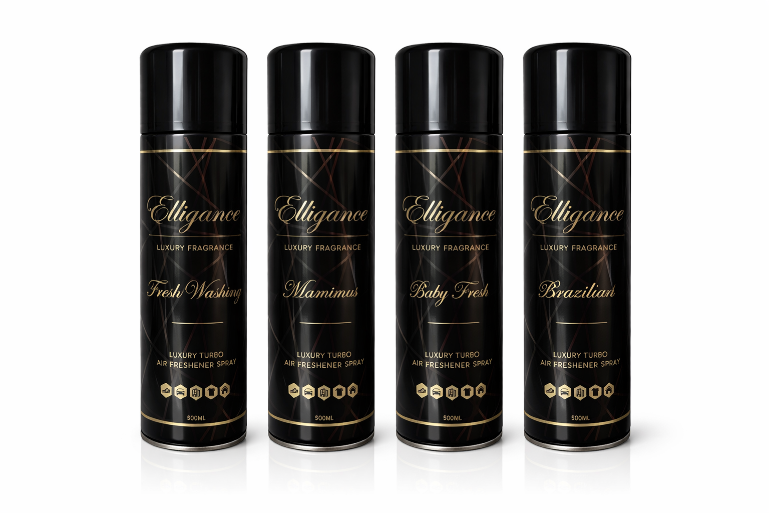 Highly fragranced turbo blast sprays