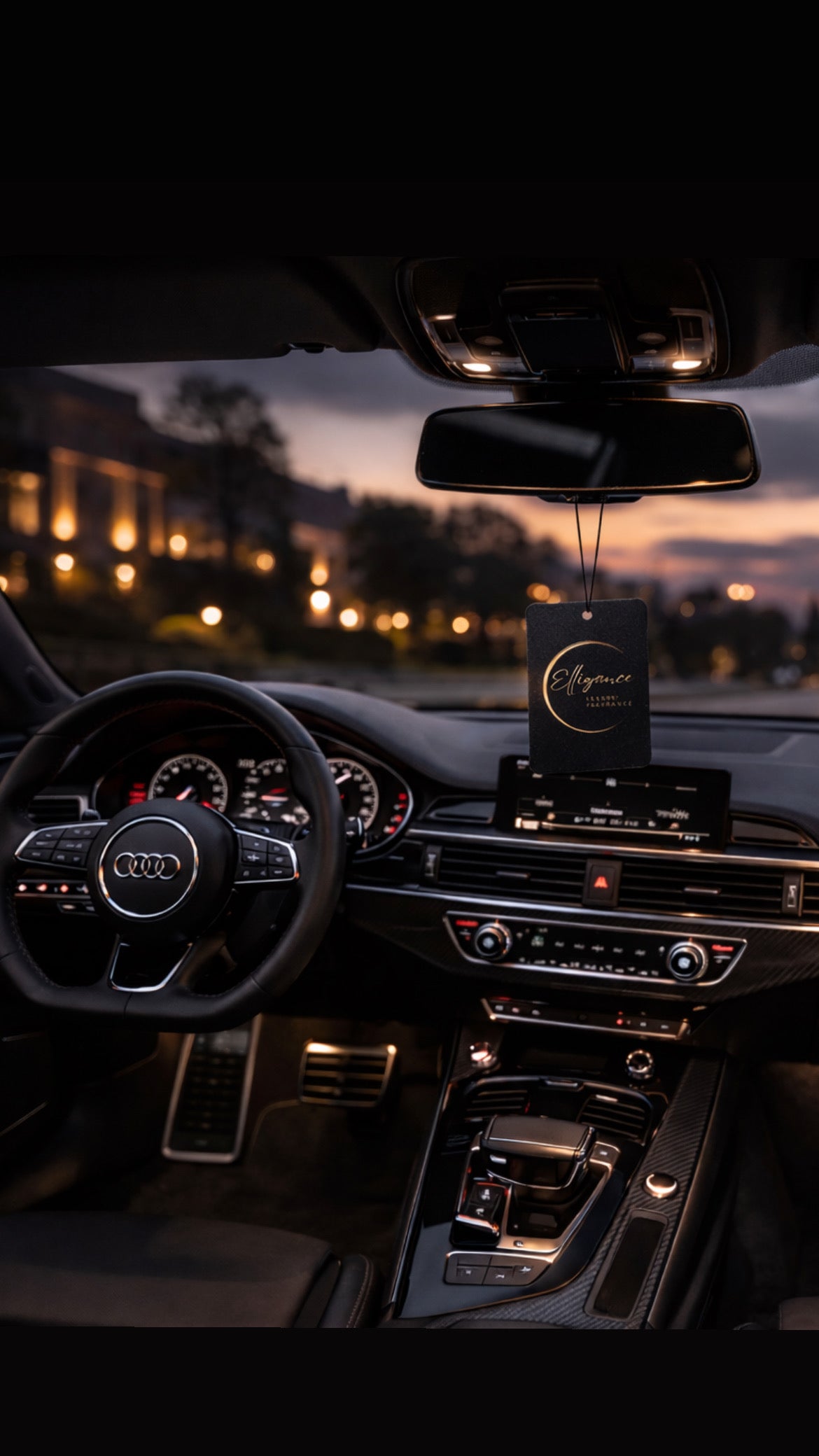 Luxury car air freshener & top up bottle