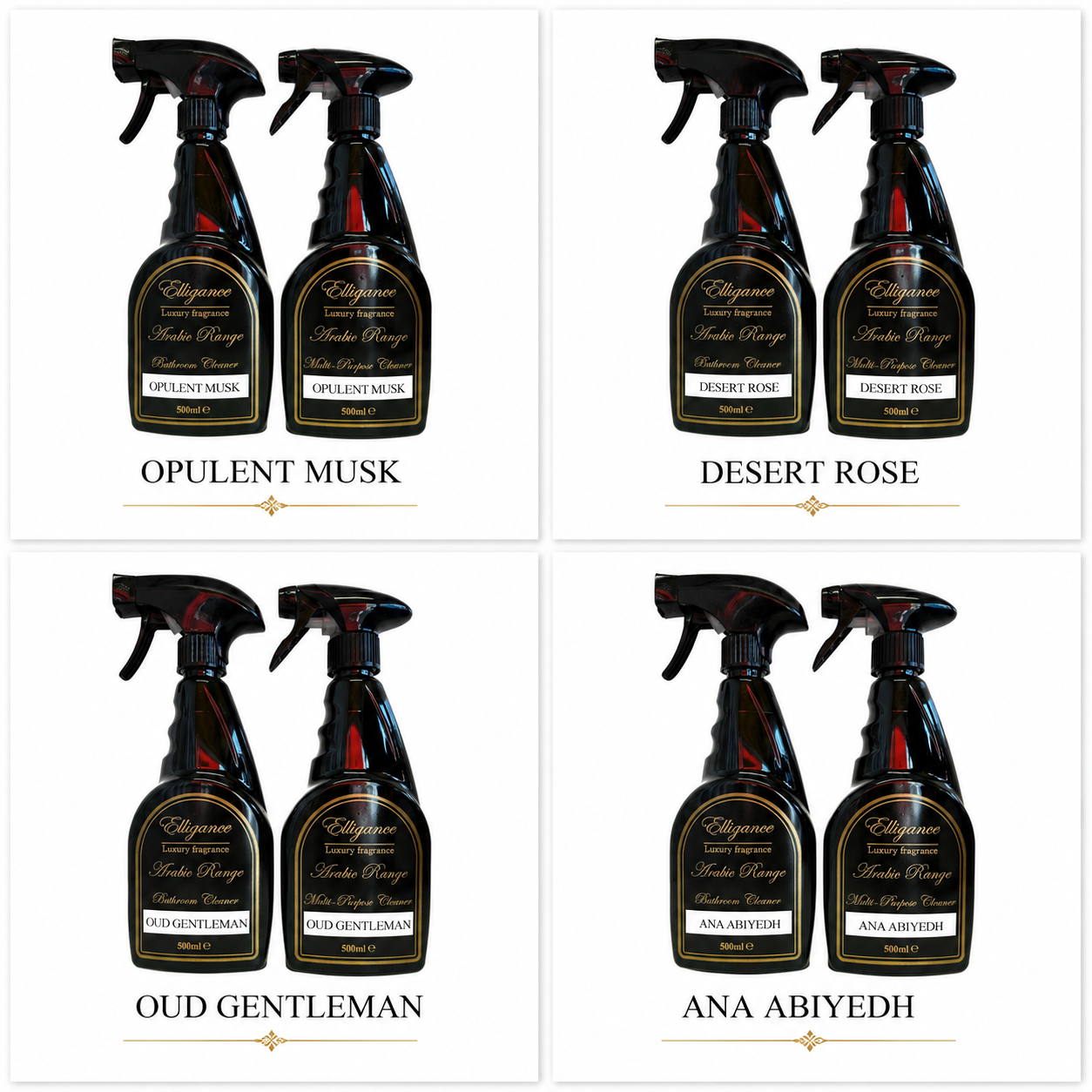 Multipurpose & bathroom foam cleaner spray duo