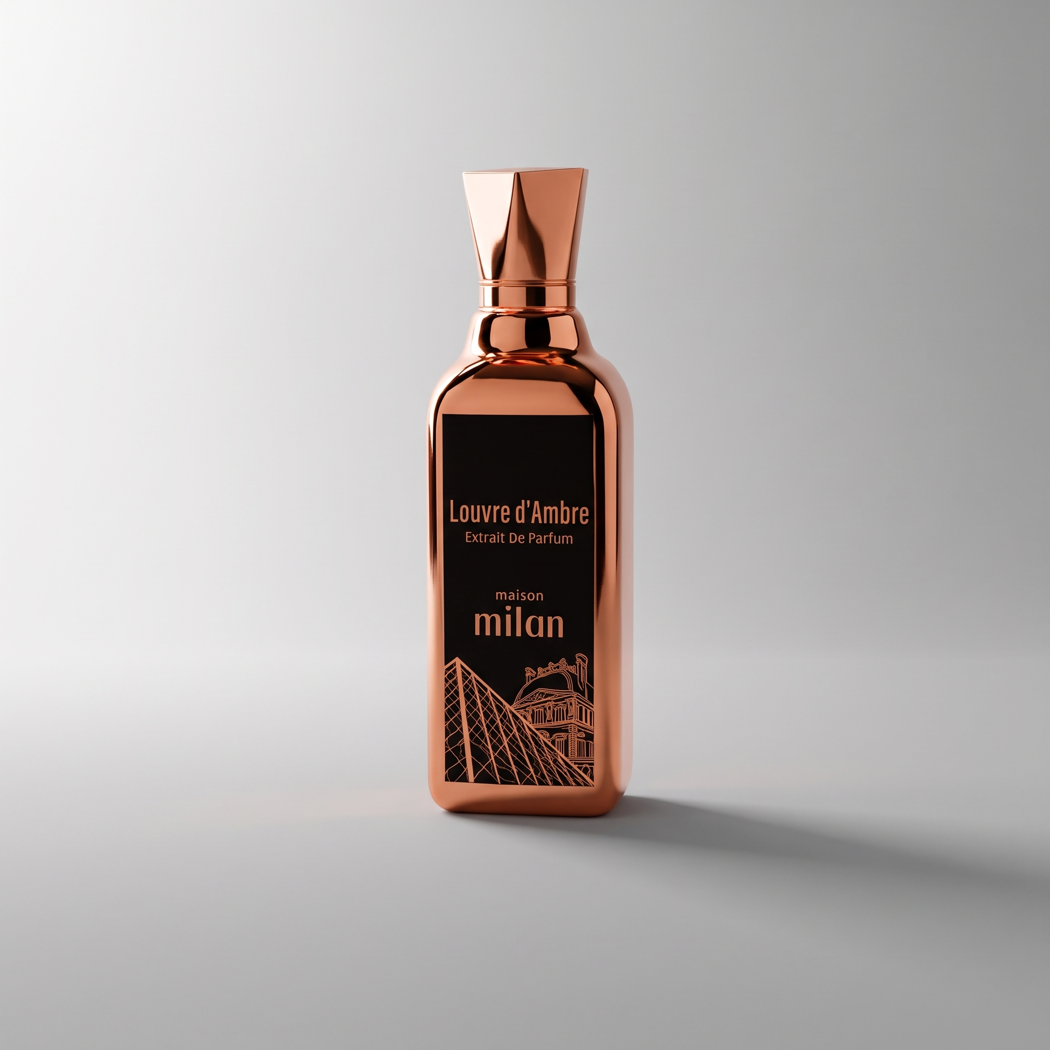 Louvre D'Ambre by Maison Milan — Eau de Parfum 100ml, studio product photo