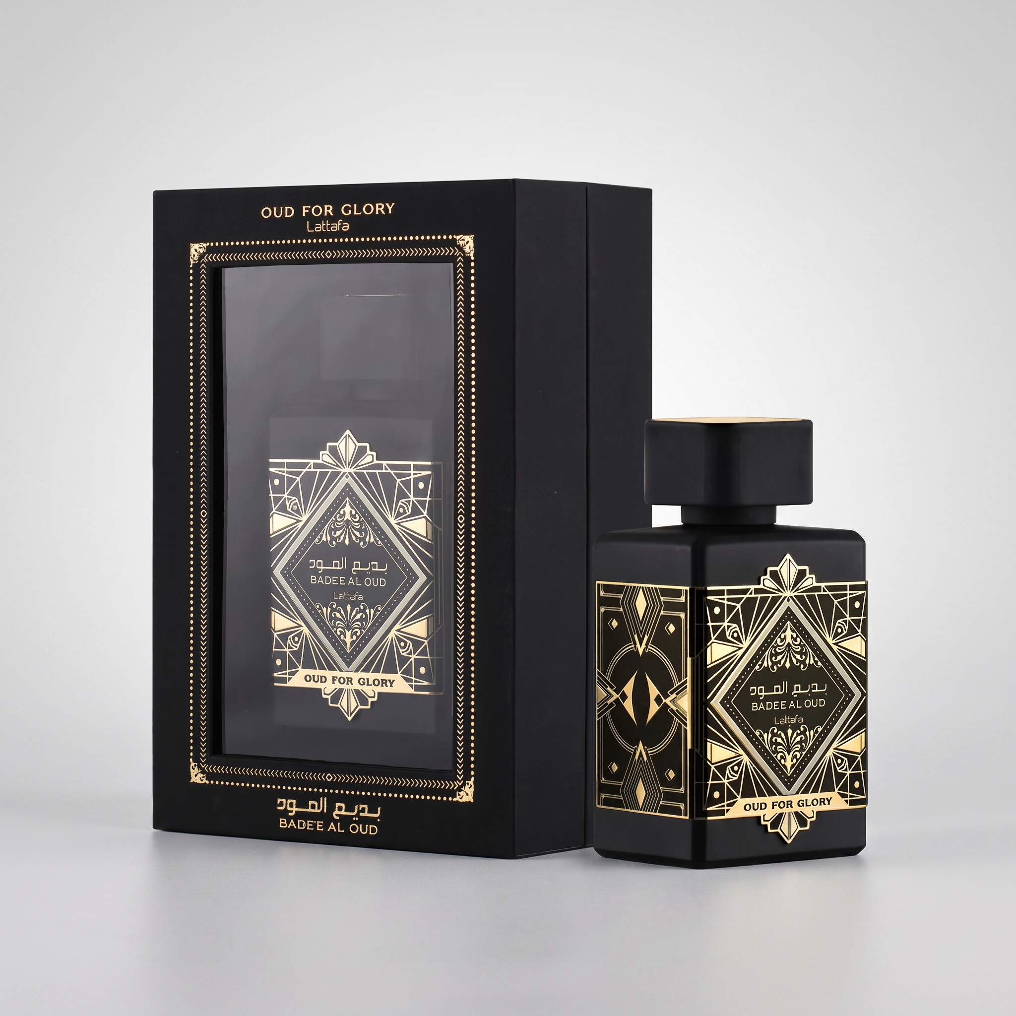 Badee Al Oud Eau de Parfum 100ml, studio product photo