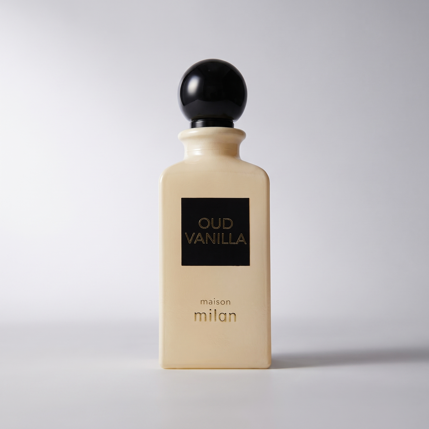 Oud Vanilla by Maison Milan Eau de Parfum 90ml, studio product photo