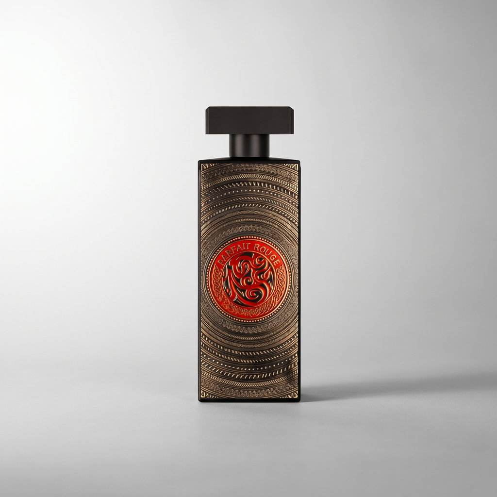Perfait Rouge by Maison Milan Eau de Parfum 100ml, studio product photo