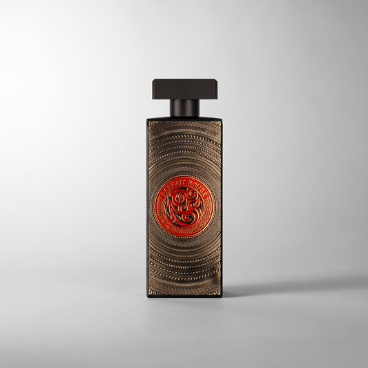 Perfait Rouge by Maison Milan Eau de Parfum 100ml, studio product photo