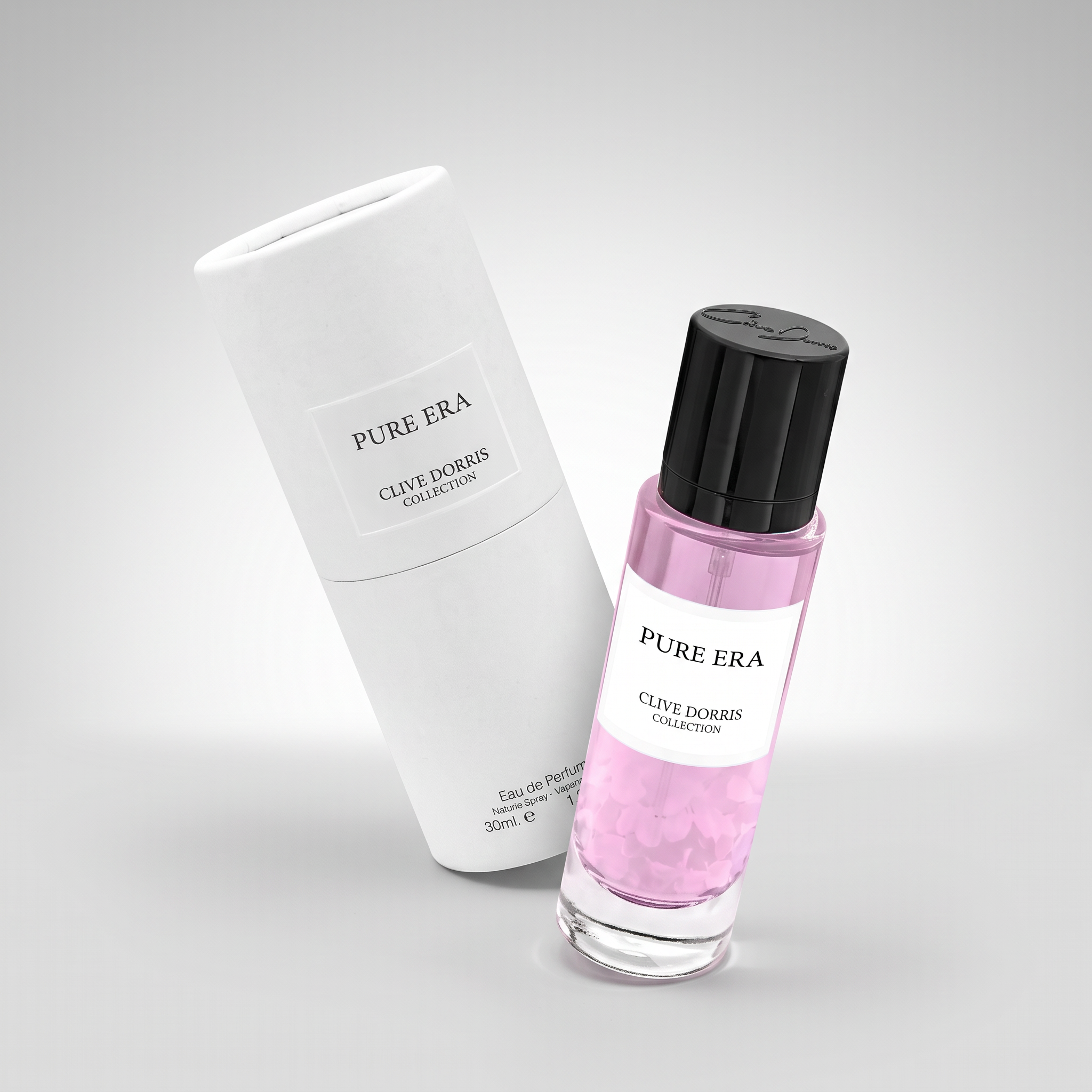 Pure Era Eau de Parfum 30ml travel size, studio product photo