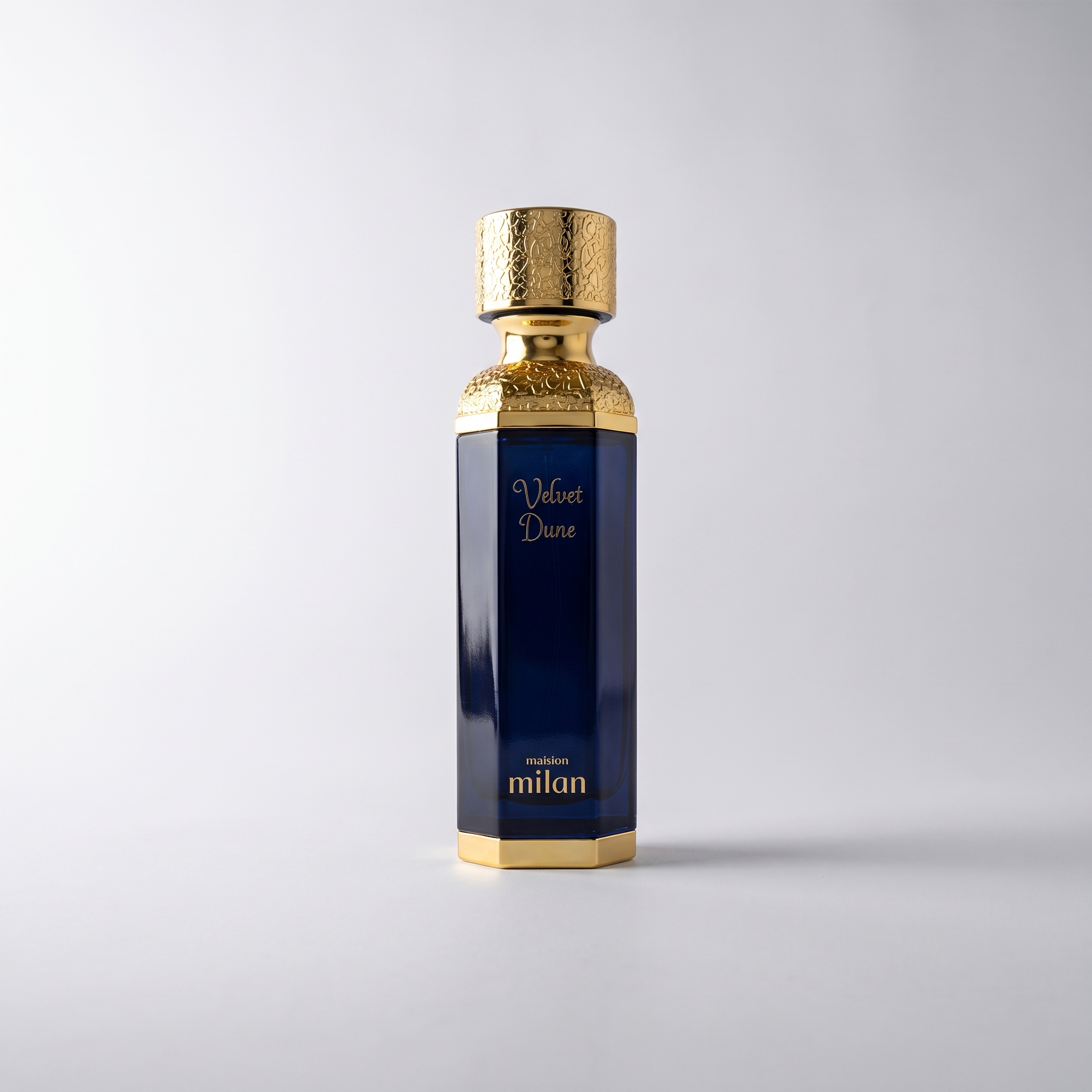 Velvet Dune by Maison Milan Eau de Parfum 100ml, studio product photo