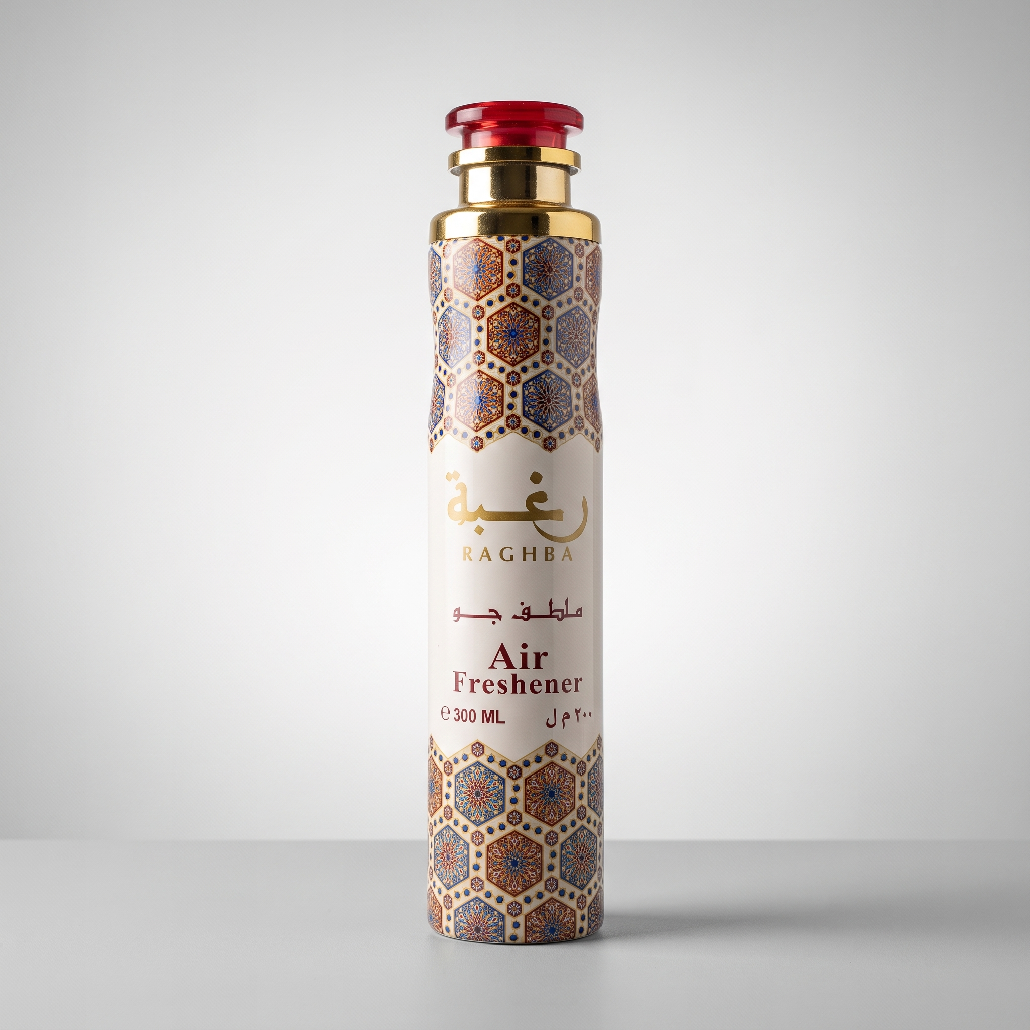 Raghba Dubai Air Freshener 300ml, studio product photo