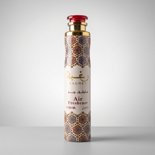 Raghba Dubai Air Freshener 300ml, studio product photo