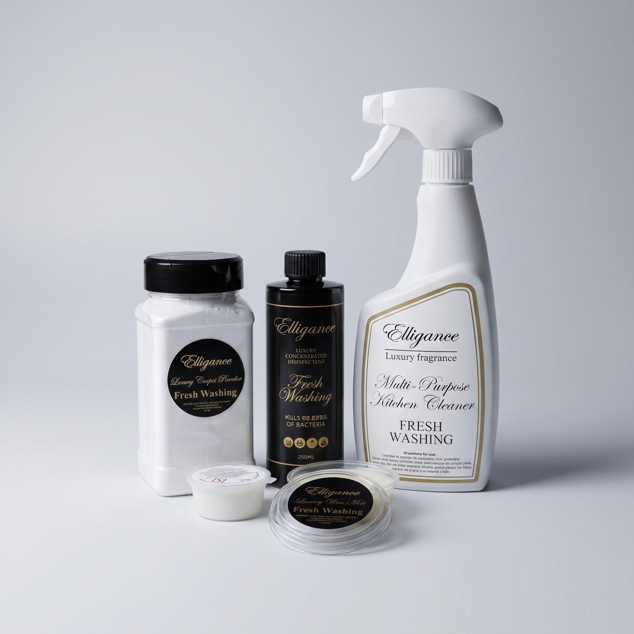 Cleaning Bundle, studio product photo