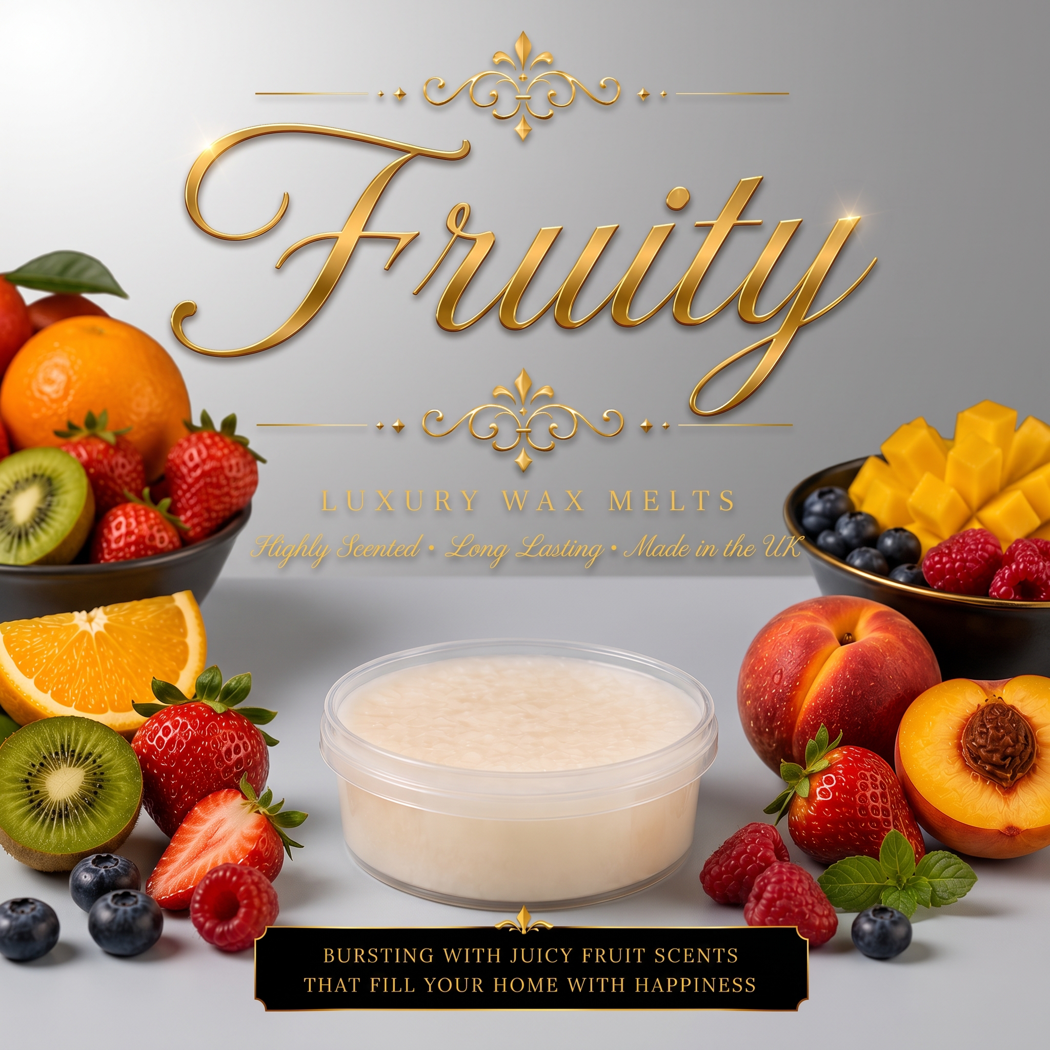 Fruit Inspired Wax Pot, studio product photo