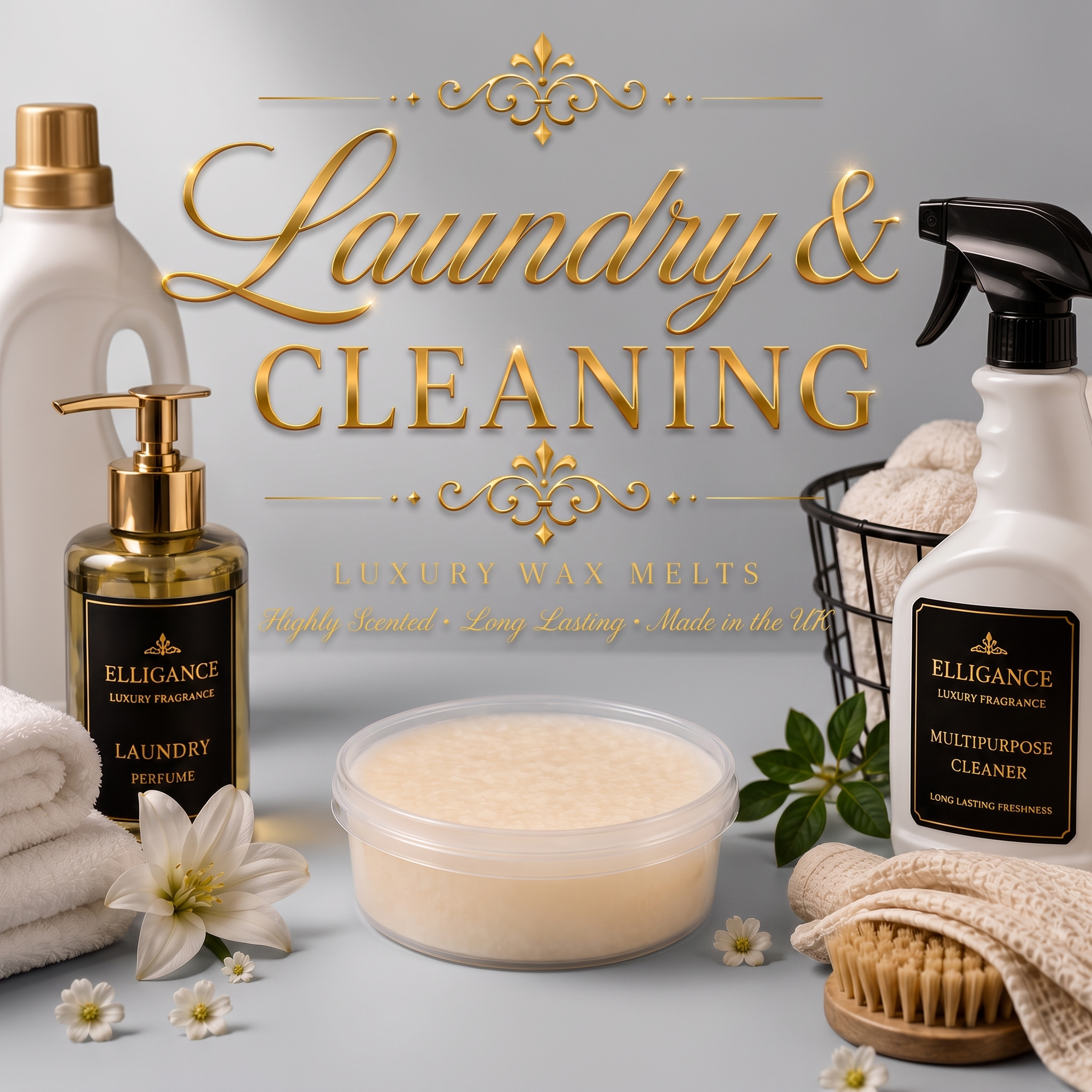 Laundry & Cleaning Inspired Wax Pot, studio product photo