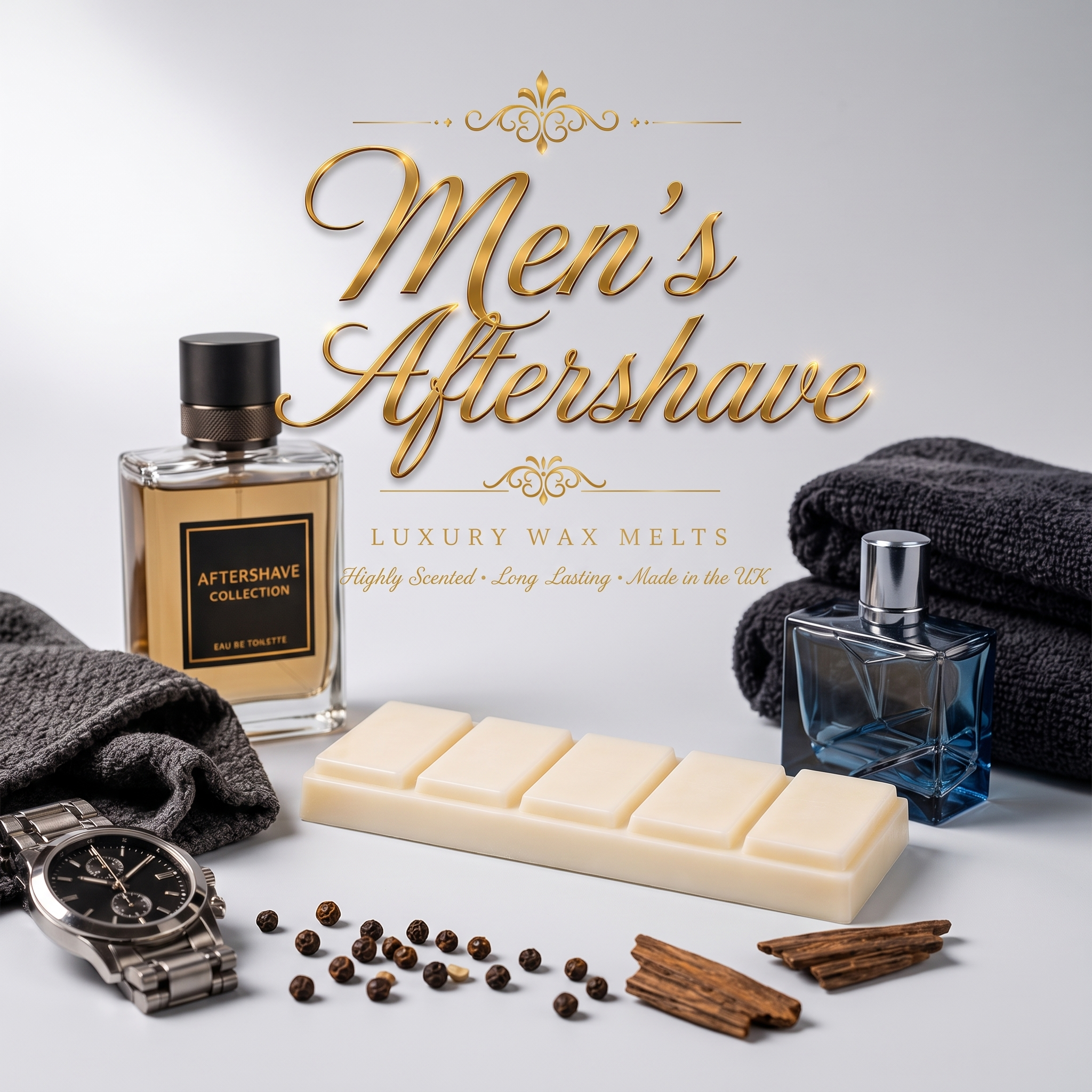 Men's Aftershave Inspired Snap Bar, studio product photo