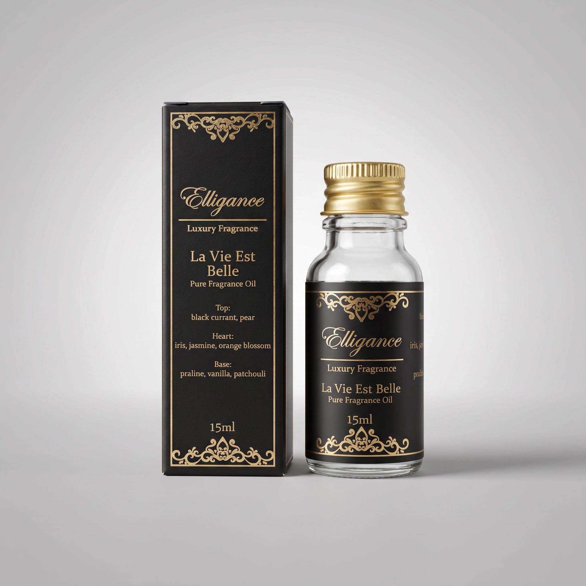Elligance La Vie Est Belle Fragrance Oil studio packshot