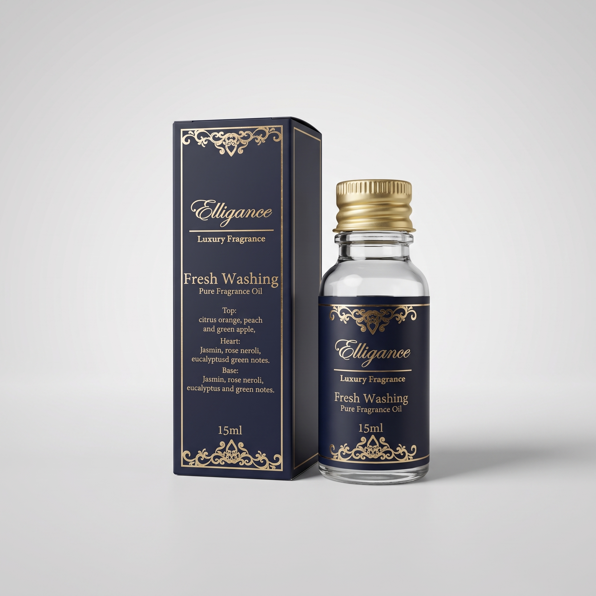 Elligance Fresh Washing Fragrance Oil studio packshot