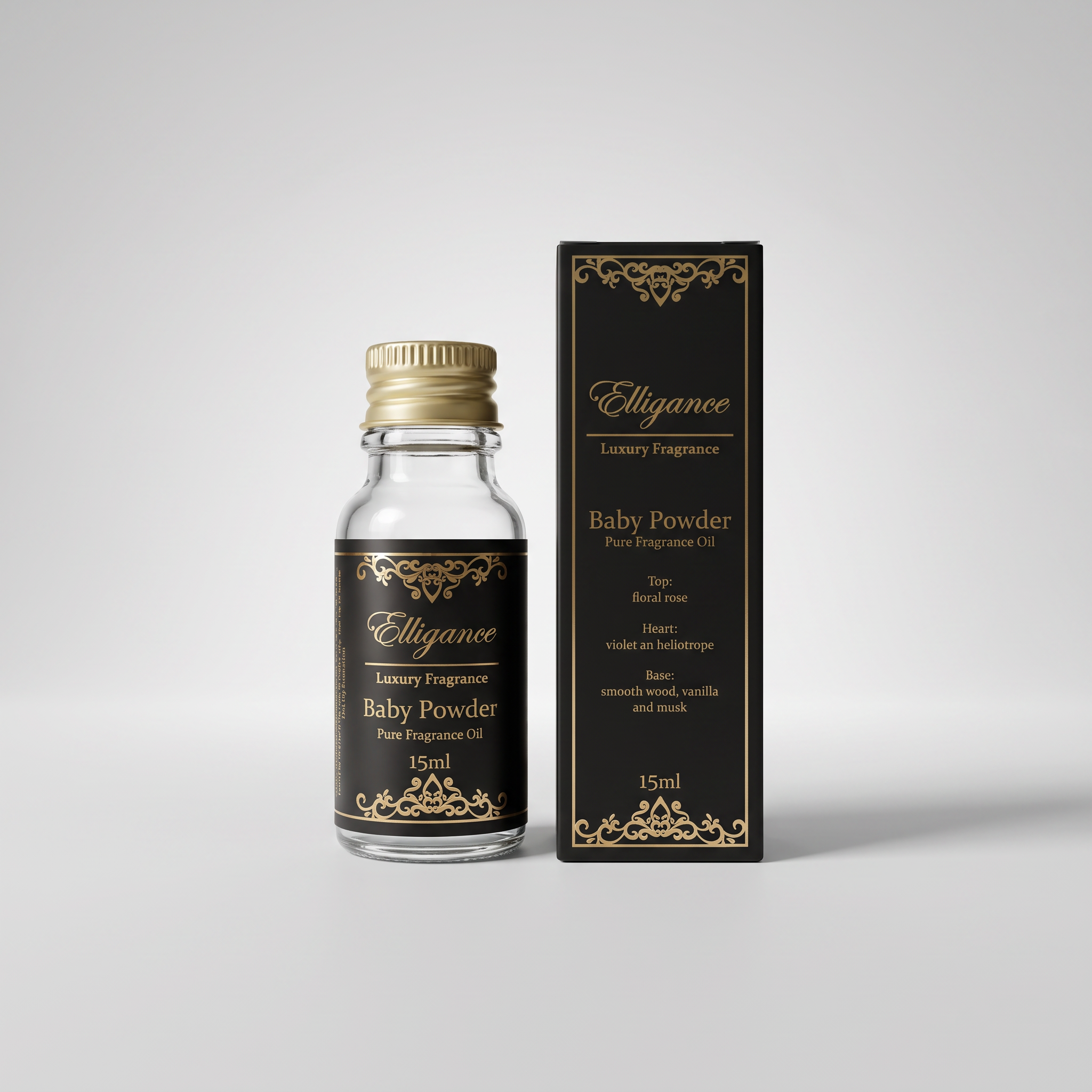 Elligance Baby Powder Fragrance Oil studio packshot
