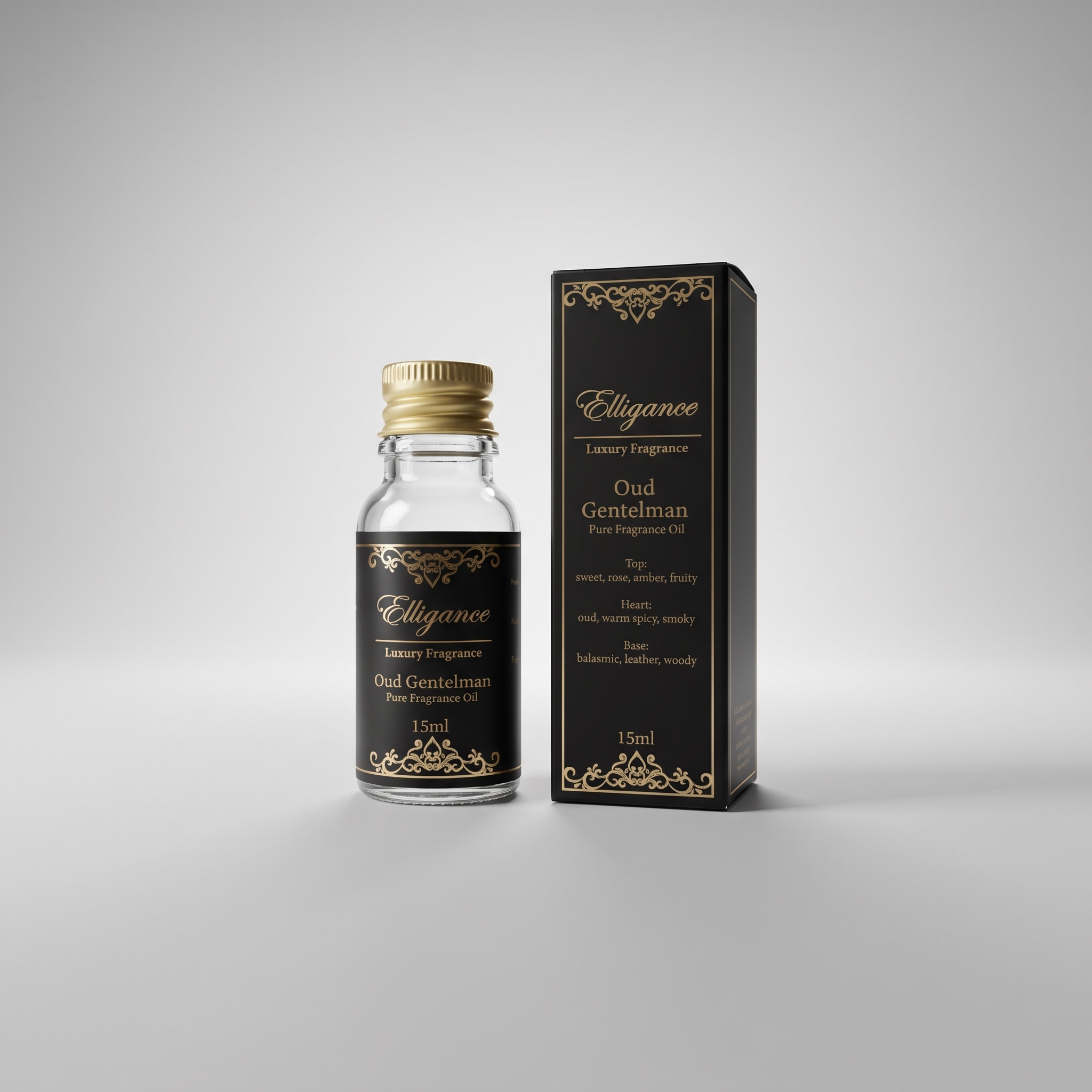 Elligance Oud Gentleman Fragrance Oil studio packshot