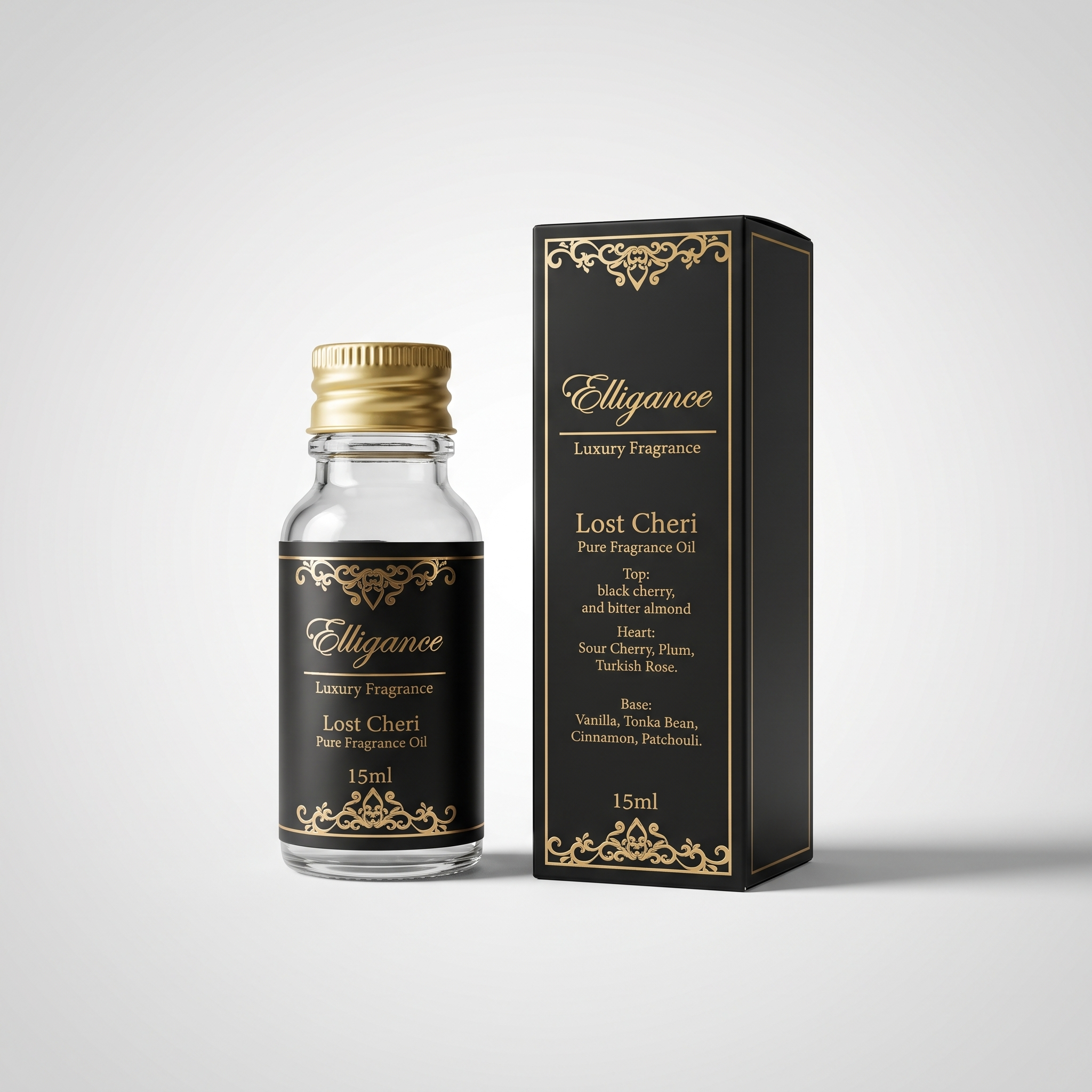 Elligance Lost Cheri Fragrance Oil studio packshot