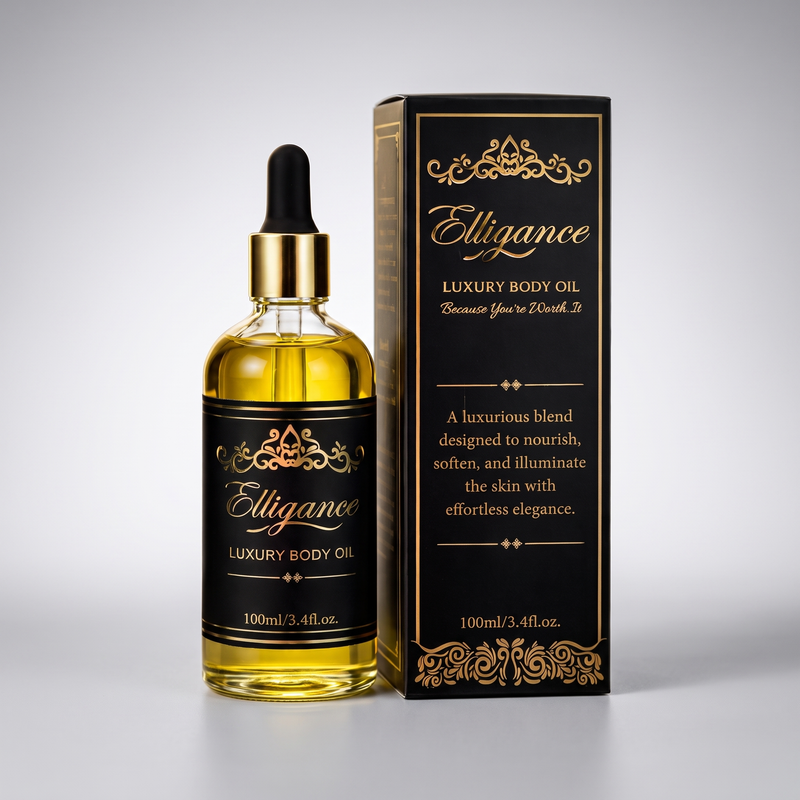 Elligance Luxury Body Oil studio packshot