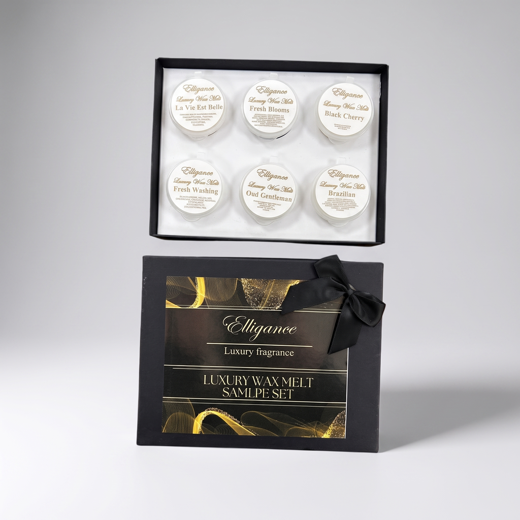 Elligance Wax Melt Sample Box studio packshot