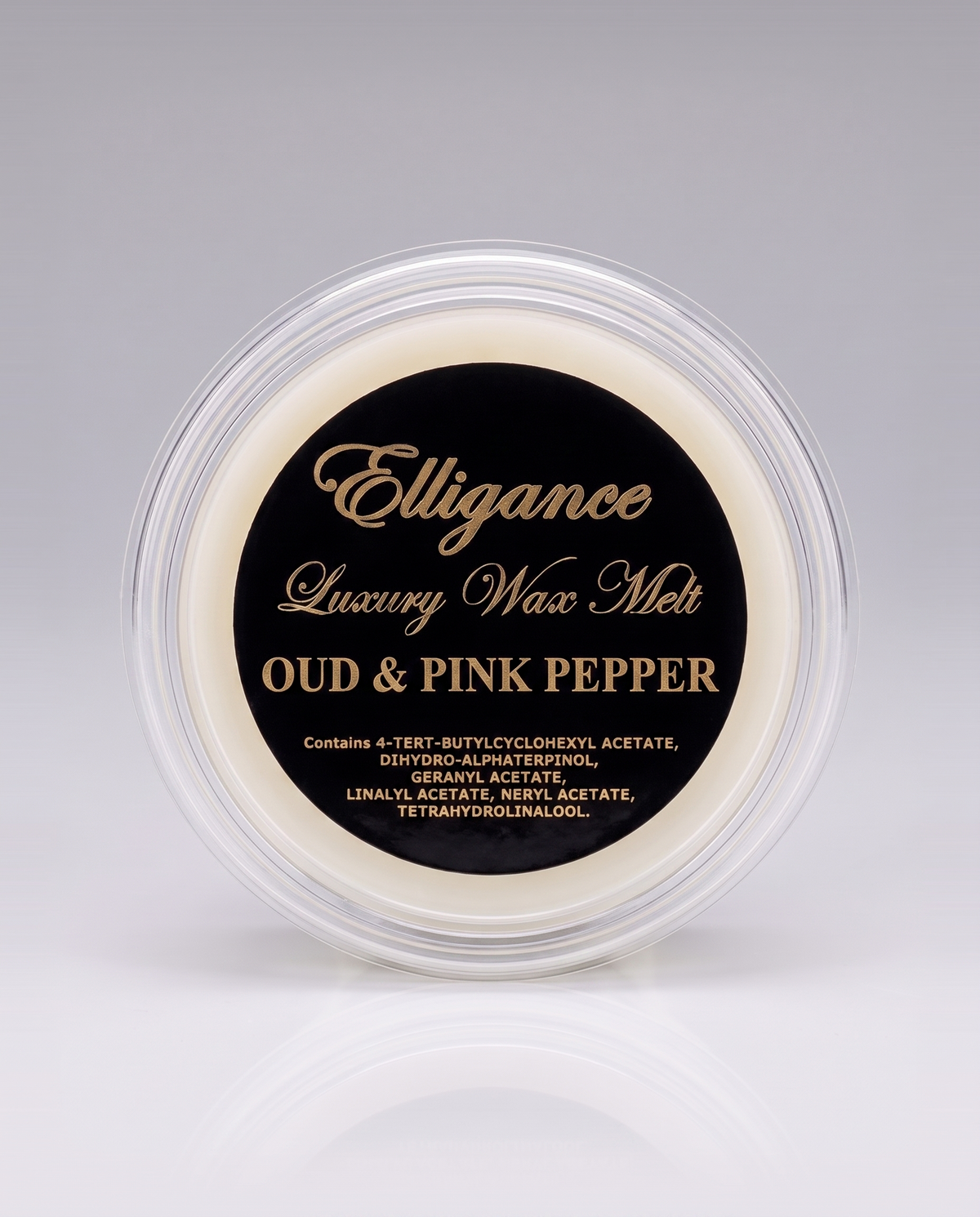 Elligance Luxury Wax Melt pot - Oud & Pink Pepper