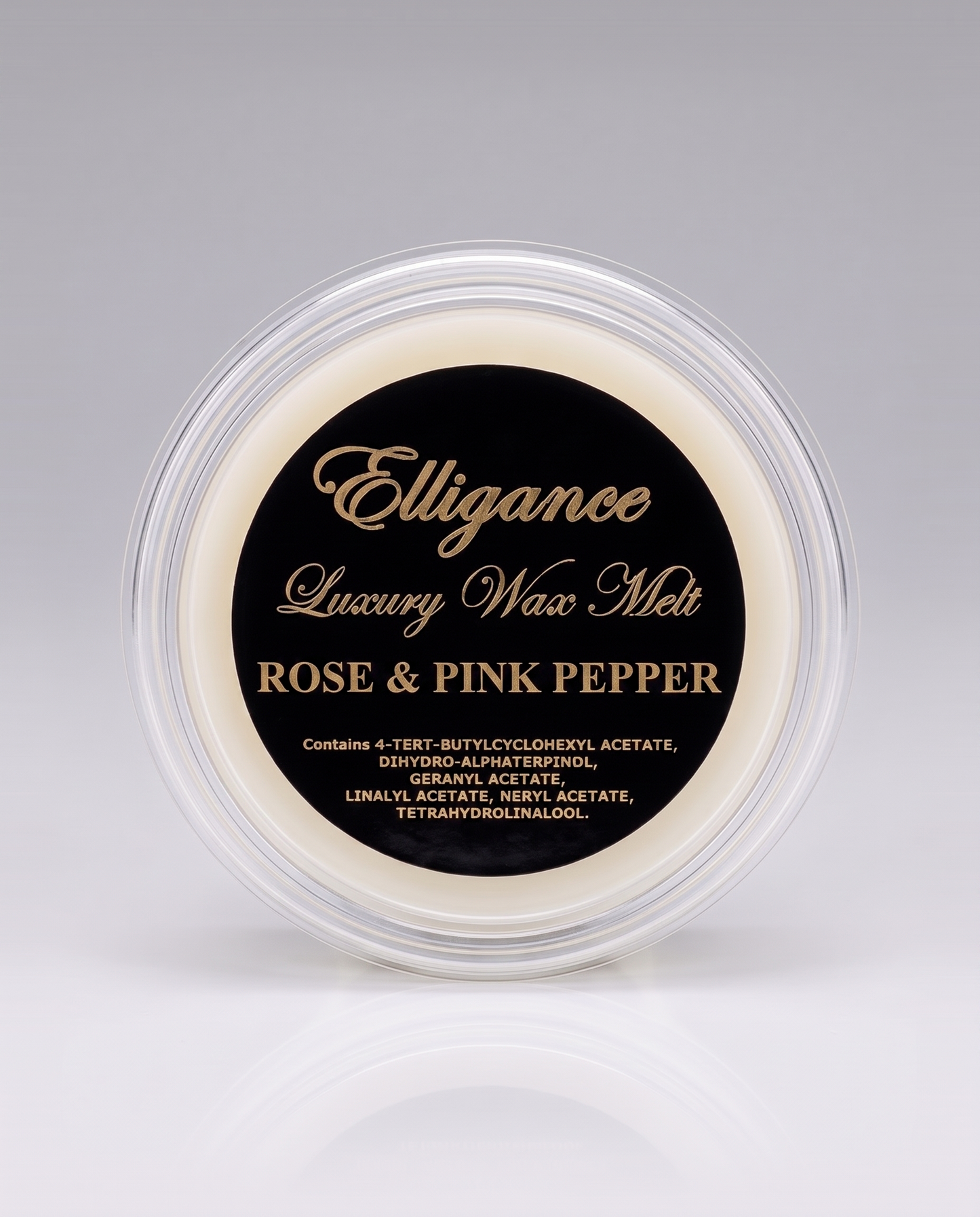 Elligance Luxury Wax Melt pot - Rose & Pink Pepper