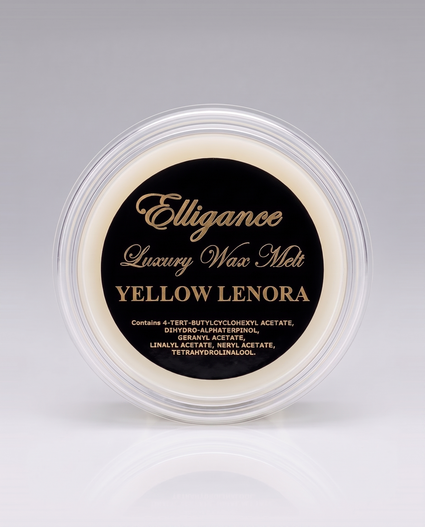 Elligance Luxury Wax Melt pot - Yellow Lenora